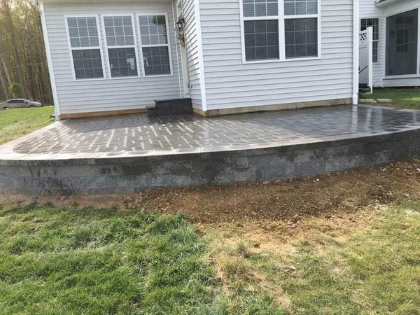 Paver Patio — steps & curved edge